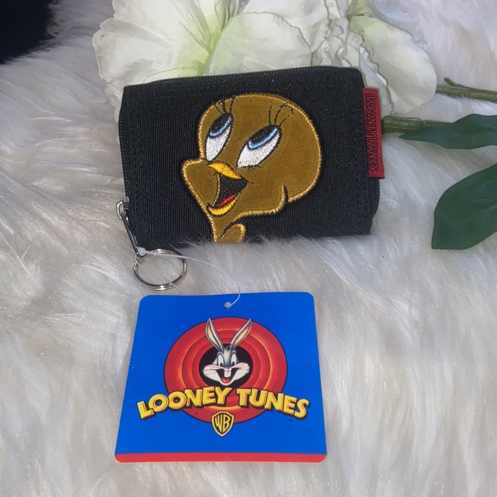 Rare Vintage  Warner Bros. Looney Tunes Tweety Bird Small Zipper Wallet/Purse